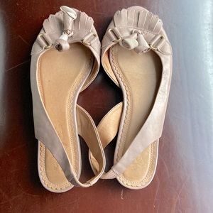 MissAlbright Philadelphia DustyPink SlingBack DressSandals W/ThinWoodStackedHeel